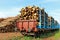 Transporting Wood by Train