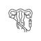 Transvaginal oocyte retrieval olor line icon. Pregnancy. Pictogram for web page, mobile app, promo.