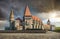 Transylvania medieval castle, Corvinilor castle fineart