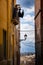 Trapani, Sicily, Italy - view from the sea from a little way