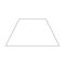 Trapezoid or Trapezium shape dotted symbol vector icon for creative graphic design ui element