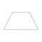 Trapezoid or Trapezium symbol dotted shape vector icon for creative graphic design ui element