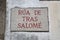 Tras Salome Street Sign, Santiago de Compostela, Galicia