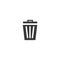 Trash basket icon