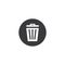 Trash basket icon