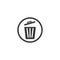 Trash basket icon