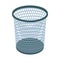 Trash basket icon, cartoon style