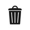 Trash bin vector icon  garbage  dustbin icon.