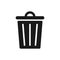 Trash bin vector icon garbage dustbin icon isolated on white background