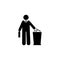 Trash can, bill, businessman icon. Element of businessman icon. Premium quality graphic design icon. Signs and symbols collection