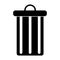 Trash can garbage environment recycle pictogram