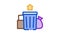 trash can home Icon Animation