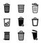 Trash can icon