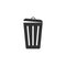 Trash can icon isolated. Garbage bin sign