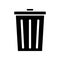 Trash can icon vector. rubbish illustration sign. basket symbol. garbage logo.