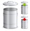 Trash can icons