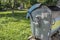 Trash cans Metal Part detail close up