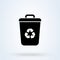 Trash clean recycle, Simple vector modern icon design illustration