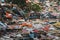 Trash closeup, garbage dump, waste desposit - environmental poll