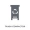 trash compactor icon from Electronic devices collection.