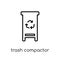 trash compactor icon from Electronic devices collection.