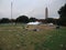 Trash on the floor at  LSU campus in Baton Rouge.