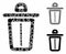 Trash Mosaic Icon of Joggly Items