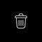 Trash Simple vector icon. Illustration symbol design template for web mobile UI element. Perfect color modern pictogram on