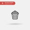 Trash Simple vector icon. Illustration symbol design template for web mobile UI element. Perfect color modern pictogram on