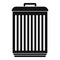 Trashcan icon, simple style