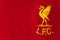 TRAT, THAILAND-JULY  02 2020: yellow Logo of Liverpool Football Club in England premier league on red Jersey