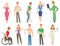 Trauma accident and human body safety vector people silhouette