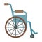 Trauma accident wheelchair safety vector silhouette cartoon flat style