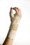Trauma of wrist with brace ,wrist support