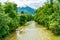 Traun River in Bad Ischl, Austria