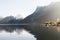 Traunsee lake in Alps mountains, Austria.