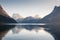 Traunsee lake in Alps mountains; Austria