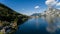 Traunsee lake in Alps mountains, Traunstein, Gmunden, Upper Austria