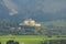 Trautenfels Castle Schloss Trautenfels and Enns Valley on sunrise, Alps, Styria Steiermark, Austria Ã–sterreich