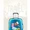 Travel around the world - modern suitcase with travel tags