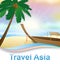 Travel Asia Beach Indicating Tours Trips 3d Illustration