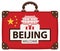 Travel bag with Chinese flag and Forbidden city