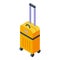 Travel bag icon isometric vector. Airport suitcase