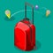 Travel bag isometric