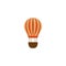 Travel balloon air hot flat style icon