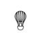 Travel balloon air hot line style icon