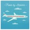 Travel Banner. Tourism Industry. Airplane Travel