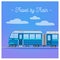 Travel Banner. Tourism Industry. Train Travel. Mode of Transport