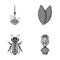 Travel, beekeeping and other monochrome icon in cartoon style.cooking, museum icons in set collection.