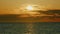 Travel Beginning. Ocean Water And Dramatic Sun Down Sea Waterscape. Summer Sunset Seascape. Real time.